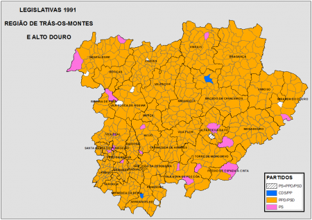 TRÁS-OS-MONTES E ALTO DOURO: LEGISLATIVAS 1991